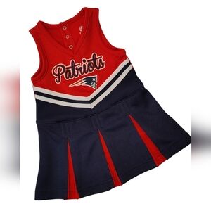 New England Patriots Dress Baby Girls 12 Months Cheerleader Football Game NFL